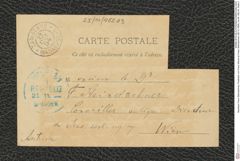 Nachlass Franz Steindachner, Postkarte von Franz Sikora an Franz Steindachner (28.10.1894), Inv.Nr. 482.03, Seite 2